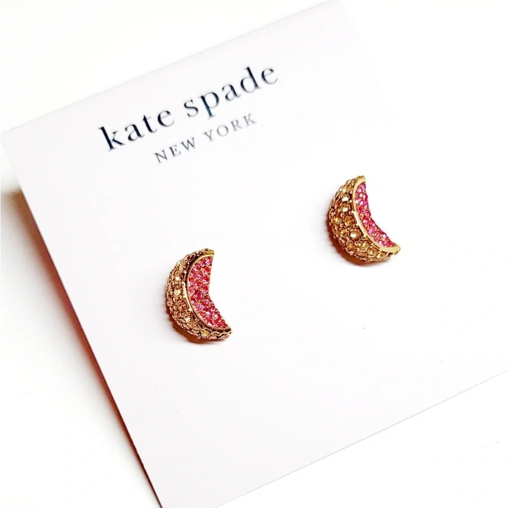 Kate Spade Fruit Salad‎ Pavé Grapefruit Studs Earrings NWT